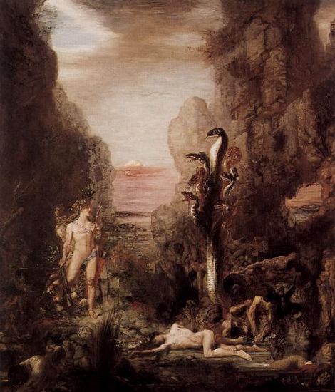 Gustave Moreau Herkules und die Lernaische Hydra Sweden oil painting art